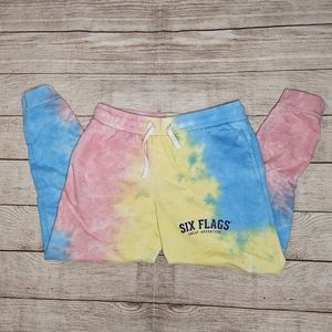 Six Flags Great Adventure tie dye jogger sweatpants